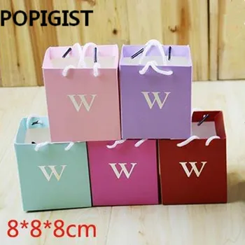 8*8*8cm Luxury Delicate Gilding Letter W Wedding Day Loots Bag Paper Hand Bag with Handle for Engagement Bridal Favor 12pcs
8*8*8cm Luxury Delicate Gilding Letter W Wedding Day Loots Bag Paper Hand Bag with Handle for Engagement Bridal Favor 12pcs