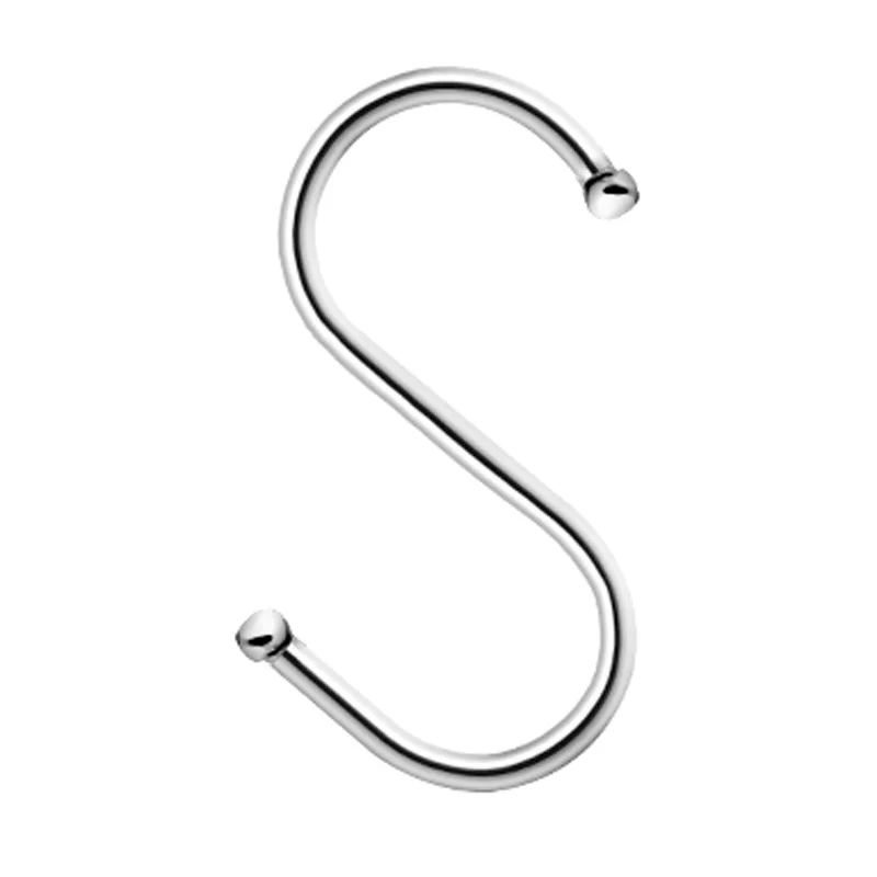 Stainless Steel Round S Shaped Hooks House Kitchen Pot Pan Hanger Clothes Storage Rack Tool L M
Stainless Steel Round S Shaped Hooks House Kitchen Pot Pan Hanger Clothes Storage Rack Tool L M