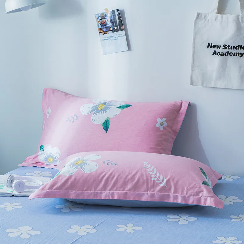 Pink Floral Printed Pillow Case 100% Soft Cotton Fabric Sleep Pillow Cover 2 Piece Home Decorative Pillowcases 48cm*74cm Size
Pink Floral Printed Pillow Case 100% Soft Cotton Fabric Sleep Pillow Cover 2 Piece Home Decorative Pillowcases 48cm*74cm Size