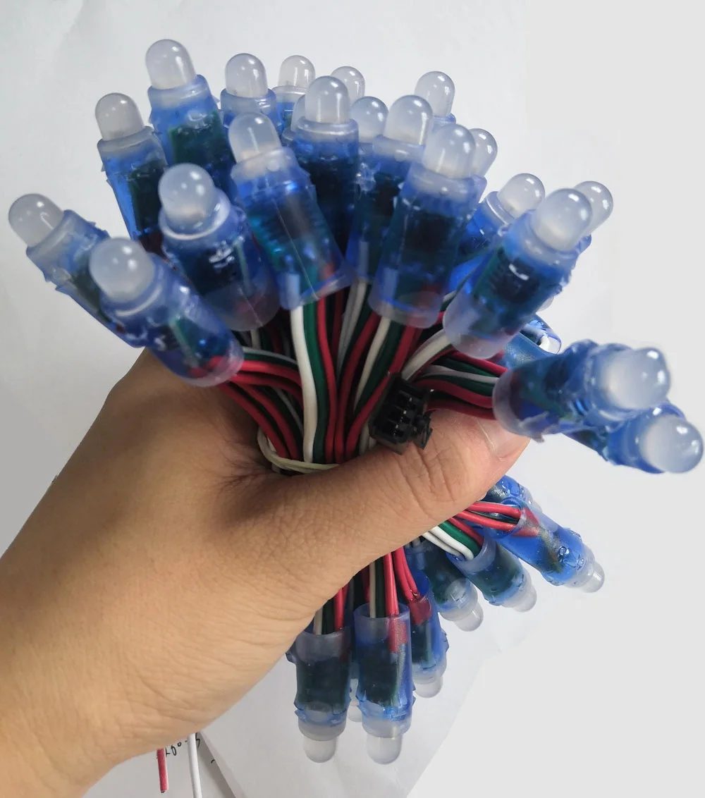 50pcs12mm Full Color LED Pixel WS2811 Light Module DC 5V Input IP65 waterproof RGB Color 2811 IC Digital LED Christmas Light
50pcs12mm Full Color LED Pixel WS2811 Light Module DC 5V Input IP65 waterproof RGB Color 2811 IC Digital LED Christmas Light