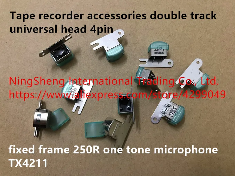 Hot spot tape recorder accessories double track universal head 4pin fixed frame 250R one tone microphone TX4211 switch
Hot spot tape recorder accessories double track universal head 4pin fixed frame 250R one tone microphone TX4211 switch