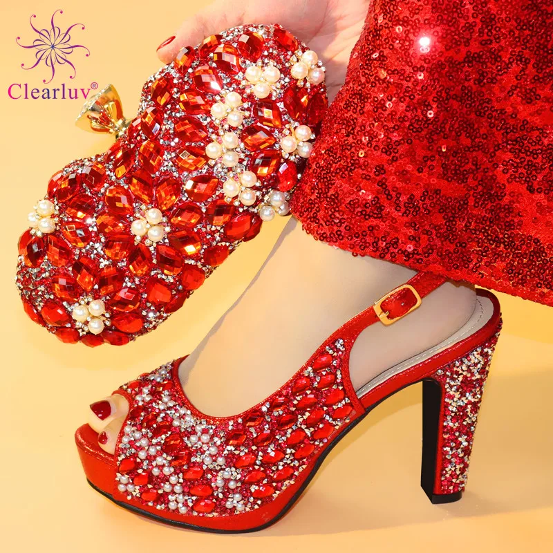 2019 new Soft Leather Red Color Italian Design Shoes with Matching Bag African Nigeria Shoes and Bag Set for Parties
2019 new Soft Leather Red Color Italian Design Shoes with Matching Bag African Nigeria Shoes and Bag Set for Parties