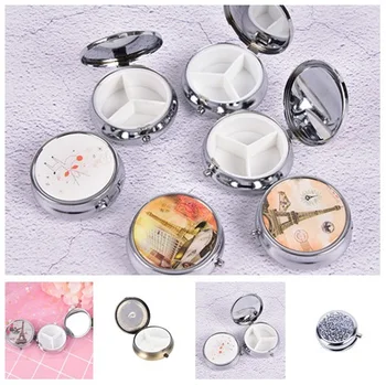 Portable Metal Round Pill Boxes Medicine Organizer Container Pill Cutter Folding Pill Case
Portable Metal Round Pill Boxes Medicine Organizer Container Pill Cutter Folding Pill Case