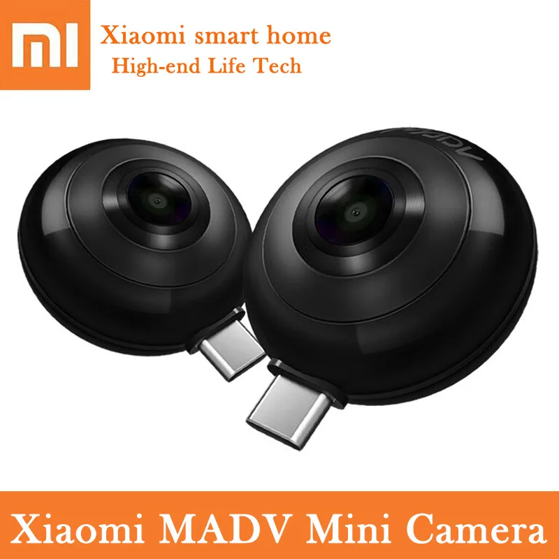 Original Xiaomi MADV Mini Camera Double 3MP 360Degree Panorama 5.5K HD VR CMOS Sensor Live Stream Cam for Android Huawei TypeC
Original Xiaomi MADV Mini Camera Double 3MP 360Degree Panorama 5.5K HD VR CMOS Sensor Live Stream Cam for Android Huawei TypeC