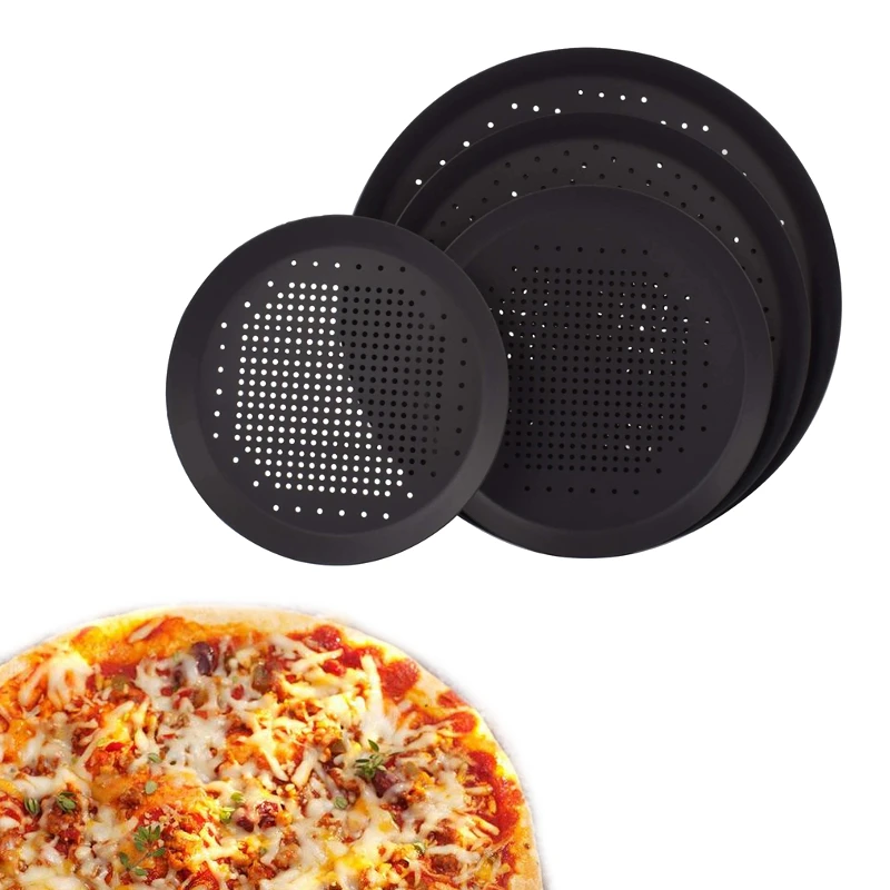 1Pcs Round Pizza Tray Pan Crisper Non-Stick Carbon Steel Classic For Bakeware Black Dish Mold Tray Bakeware Accessories
1Pcs Round Pizza Tray Pan Crisper Non-Stick Carbon Steel Classic For Bakeware Black Dish Mold Tray Bakeware Accessories