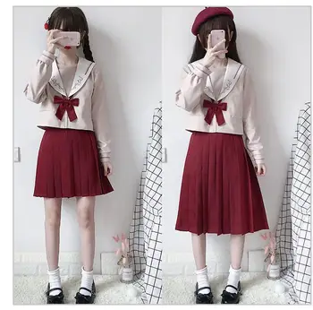 first love School Uniforms Girls JK Uniform hats Shirts Skirts Suit Student High School Japanese Preppy Sailor Suit jkx112
first love School Uniforms Girls JK Uniform hats Shirts Skirts Suit Student High School Japanese Preppy Sailor Suit jkx112