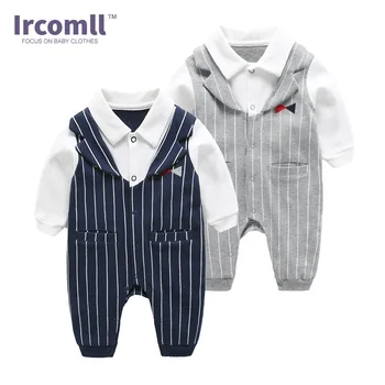 Ircomll 2018 Spring Baby Clothing Newborn Baby Boy Cotton Long Sleeved Striped Jumpsuit Lucky Child 1st Birthday Bebe Bodie Suit 
Ircomll 2018 Spring Baby Clothing Newborn Baby Boy Cotton Long Sleeved Striped Jumpsuit Lucky Child 1st Birthday Bebe Bodie Suit