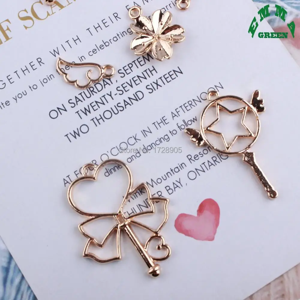 Enamel Charm Magic sakura Cardcaptor Sakura Cartoon Character 10 pcs gold tone Floating Charm For Girls Jewelry making
Enamel Charm Magic sakura Cardcaptor Sakura Cartoon Character 10 pcs gold tone Floating Charm For Girls Jewelry making