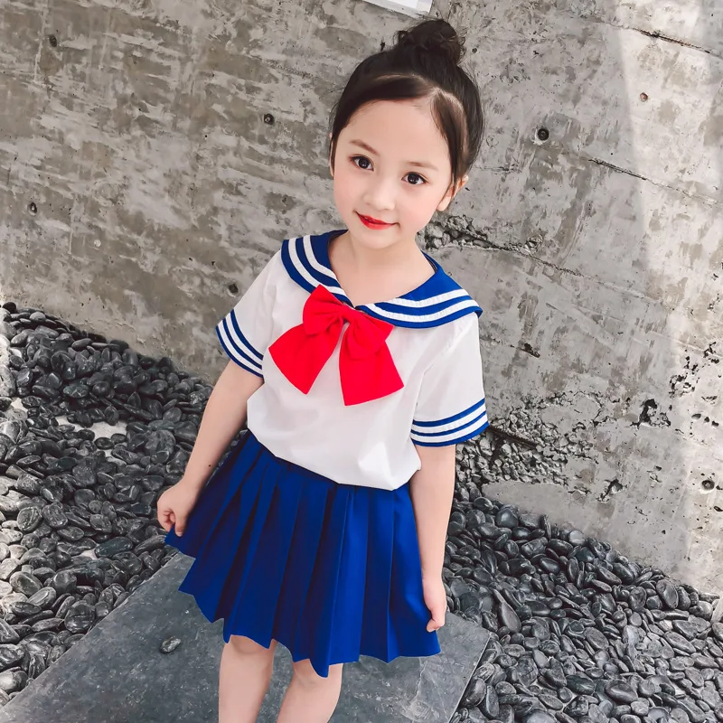 2019 Summer Girls Baby Girl Two-piece Set In The Children's Sailor Moon Suit Short Sleeve Top and Skirt
2019 Summer Girls Baby Girl Two-piece Set In The Children's Sailor Moon Suit Short Sleeve Top and Skirt