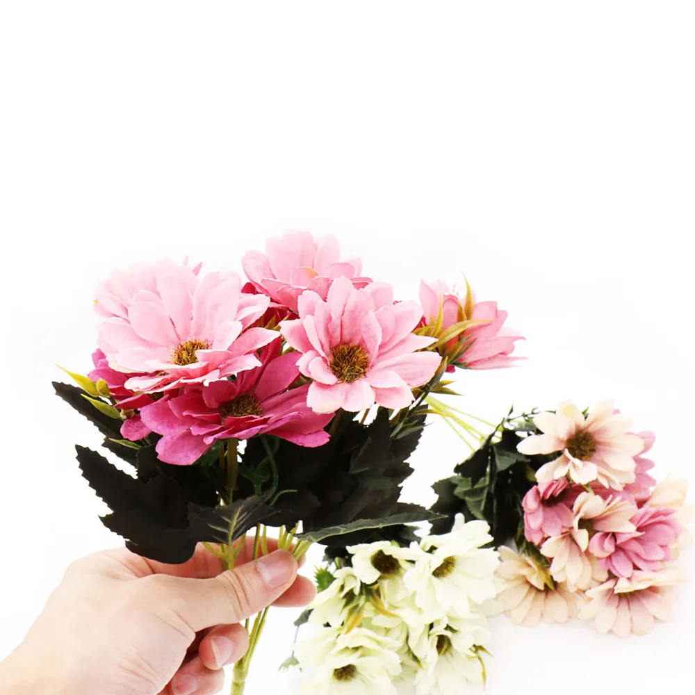 1 Bunch artificial flower Bouquet silk Fake flowers leaf Spring Daisy Bridal flowers For Home table Party decoration Props
1 Bunch artificial flower Bouquet silk Fake flowers leaf Spring Daisy Bridal flowers For Home table Party decoration Props