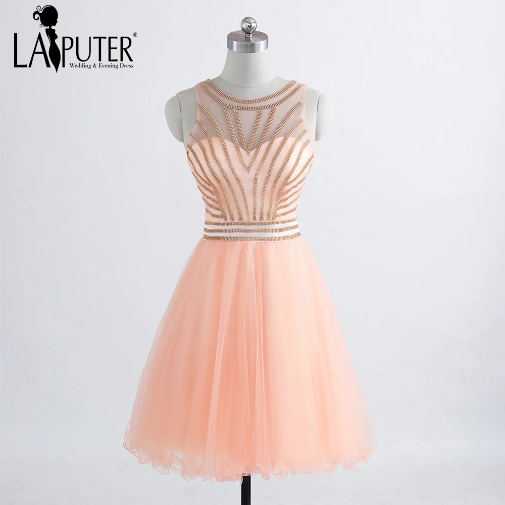2018 New Arrival Hot Selling Peach Pink Tulle Gold Sparking Crystal Short Cheap Homecoming Party Dresses Women Cocktail Gown
2018 New Arrival Hot Selling Peach Pink Tulle Gold Sparking Crystal Short Cheap Homecoming Party Dresses Women Cocktail Gown