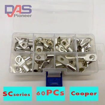 free shipping (60PCS/BOX) Bolt Hole Tinned Cable lugs Battery Terminals set SC Glimpse copper nose Wire connector
free shipping (60PCS/BOX) Bolt Hole Tinned Cable lugs Battery Terminals set SC Glimpse copper nose Wire connector