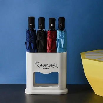 Fashionable Umbrella Stand Rack Umbrella Draining Can Storage Holder Organizer Shelf For Home Hallway Entryway Office 4 Holes
Fashionable Umbrella Stand Rack Umbrella Draining Can Storage Holder Organizer Shelf For Home Hallway Entryway Office 4 Holes