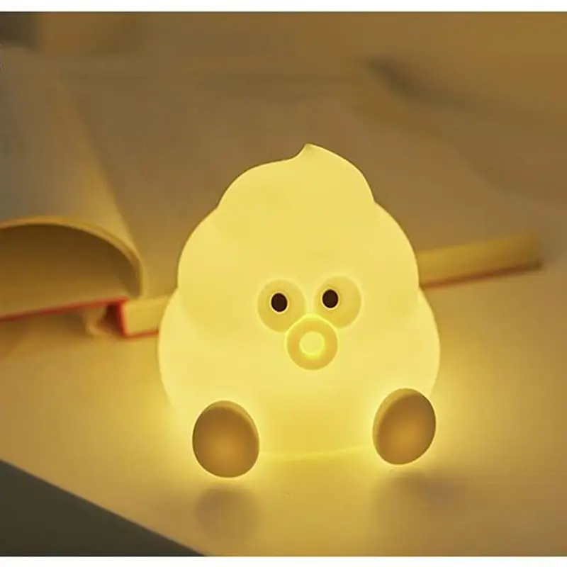NEWKBO Cartoon Poop Night Light USB eco-friendly and energy saving LED lamp Silicone Decor Lamp For Nursery Room Kids Bedroom
NEWKBO Cartoon Poop Night Light USB eco-friendly and energy saving LED lamp Silicone Decor Lamp For Nursery Room Kids Bedroom