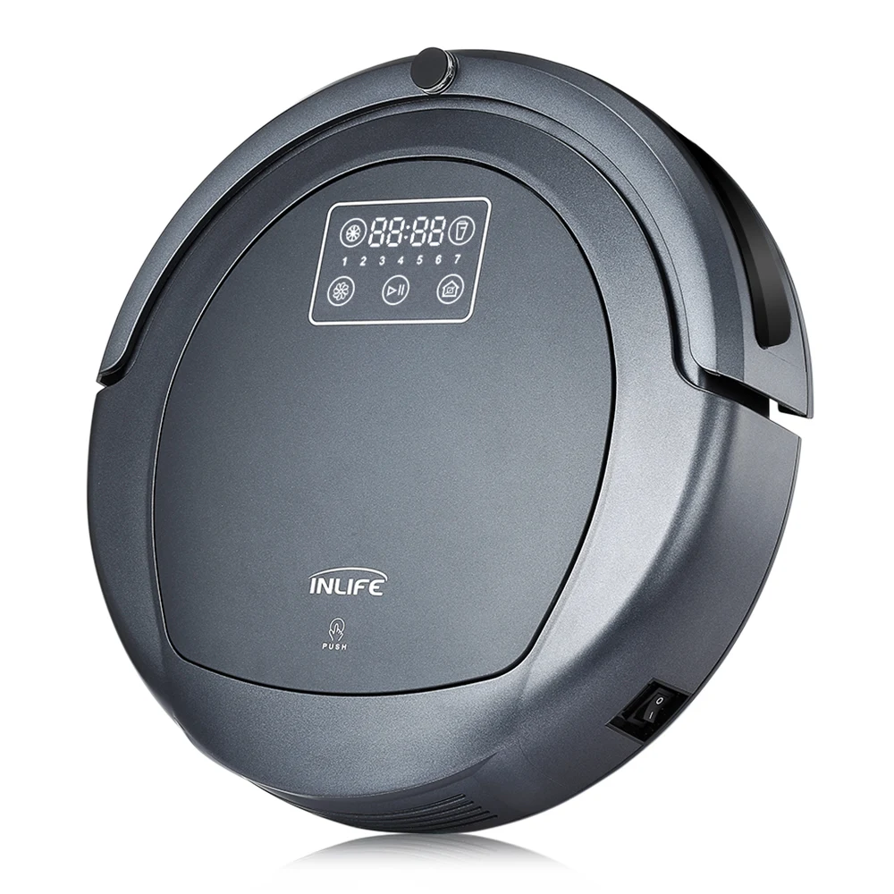Inlife ZK8077 Robotic Vacuum Cleaner Virtual Blocker Touchscreen Automatic Sweeping Dust Sterilize Remote Control Z30
Inlife ZK8077 Robotic Vacuum Cleaner Virtual Blocker Touchscreen Automatic Sweeping Dust Sterilize Remote Control Z30
