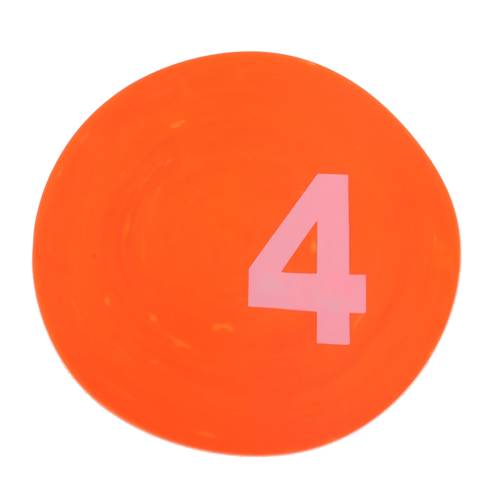 10Pcs Football Training Mark Plates Sport Exercise Traffic Plate for Football, Table Tennis Athletes Physical Strength