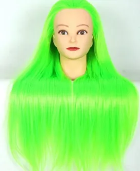 CAMMITEVER Mannequin Head Green Hair Maniqui Hairdressing Practice Heads Maniquies Women Training Hairdresser Styling Head
CAMMITEVER Mannequin Head Green Hair Maniqui Hairdressing Practice Heads Maniquies Women Training Hairdresser Styling Head
