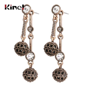 Kinel Fashion Drop Earrings For Women Antique Gold Color Inlaid Crystal Party Accessories Gift 2018 New
Kinel Fashion Drop Earrings For Women Antique Gold Color Inlaid Crystal Party Accessories Gift 2018 New