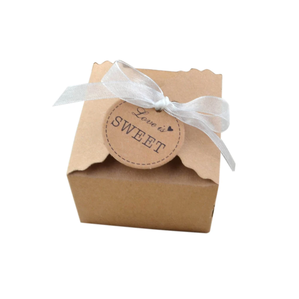 50pcs Kraft Paper Candy Box with Ribbon Hanging Card Wedding Birthday Party Square DIY Candy Box 6.5*6.5*4.5cm
50pcs Kraft Paper Candy Box with Ribbon Hanging Card Wedding Birthday Party Square DIY Candy Box 6.5*6.5*4.5cm