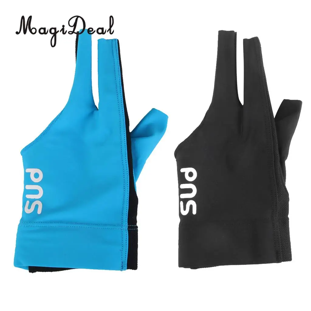 MagiDeal 2 Pieces Left Hand Three Finger Spandex Pool Snooker Billiard Cue Glove (Black + Blue)
MagiDeal 2 Pieces Left Hand Three Finger Spandex Pool Snooker Billiard Cue Glove (Black + Blue)