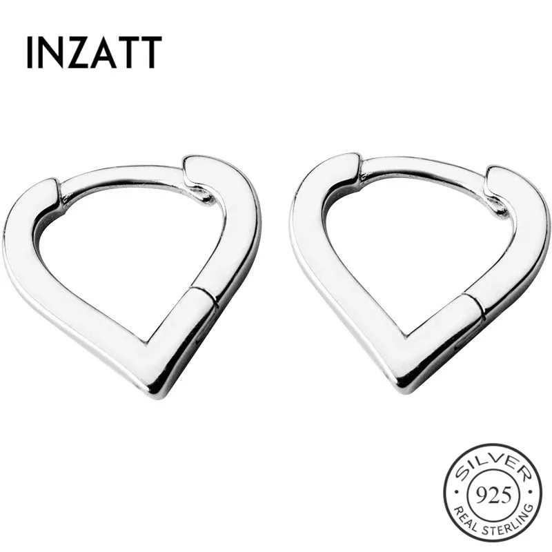 INZATT 2018 Real 925 Sterling Silver Cute Heart Hoop Earrings For Fashion Women Earrings Fine Jewelry Minimalist Oorbellen Gift
INZATT 2018 Real 925 Sterling Silver Cute Heart Hoop Earrings For Fashion Women Earrings Fine Jewelry Minimalist Oorbellen Gift