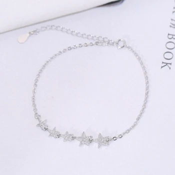 925 Sterling Silver Star Temperament Exquisite Female Sweet Simple Trendy Literary Gift Cute Resizable Bracelets SBR062
925 Sterling Silver Star Temperament Exquisite Female Sweet Simple Trendy Literary Gift Cute Resizable Bracelets SBR062