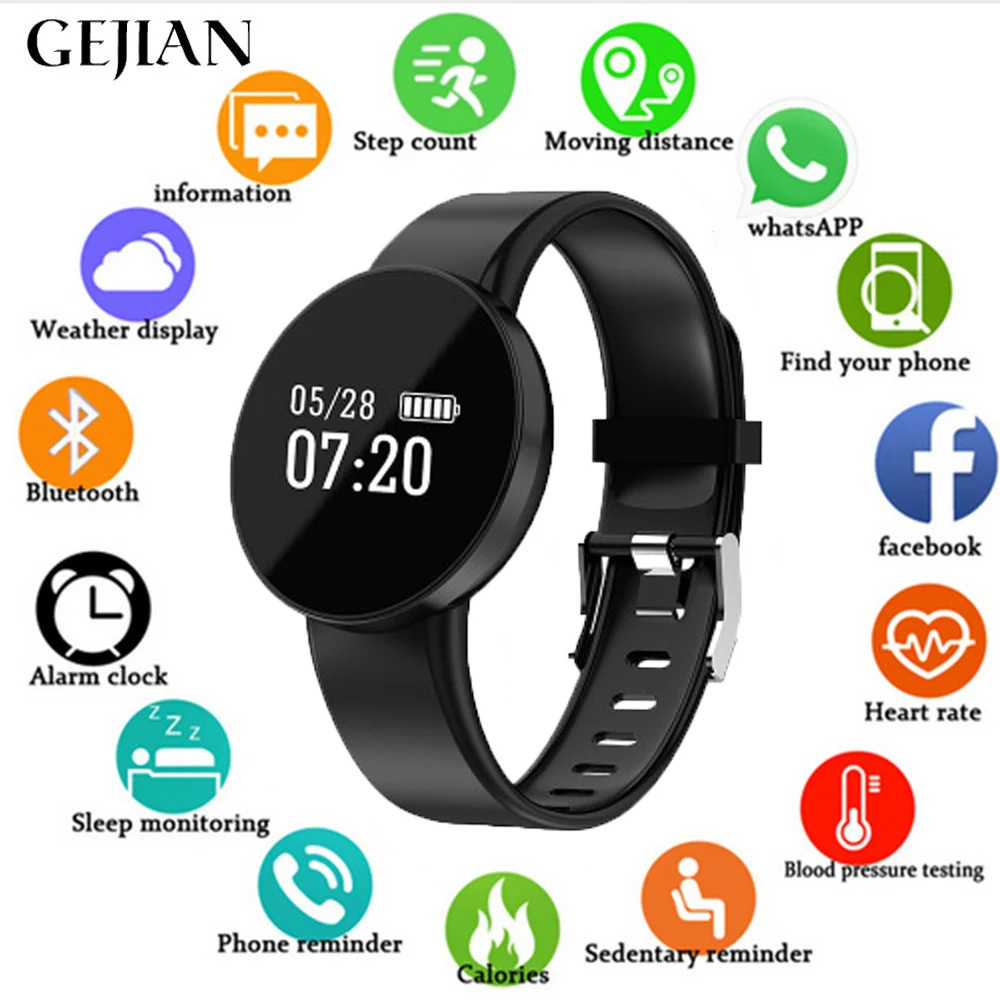 GEJIAN Bluetooth Bracelet Fitness Remote Camera Fashion Smart Watch Calorie Pedometer Women's Sports SmartWatch for Android IOS
GEJIAN Bluetooth Bracelet Fitness Remote Camera Fashion Smart Watch Calorie Pedometer Women's Sports SmartWatch for Android IOS