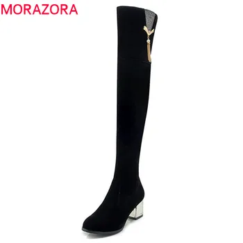 MORAZORA 2020 new arrival flock round toe short plush autumn winter thigh high boots zipper fashion high heels boots prom shoes
MORAZORA 2020 new arrival flock round toe short plush autumn winter thigh high boots zipper fashion high heels boots prom shoes