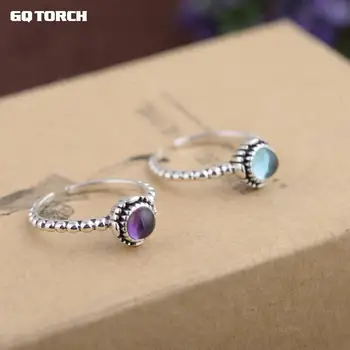 GQTORCH Topaz Ring Natural Stone Real 925 Sterling Silver Jewelry Opening Inlaid Blue Topaz Red Garnet Purple Crystal Birthstone
GQTORCH Topaz Ring Natural Stone Real 925 Sterling Silver Jewelry Opening Inlaid Blue Topaz Red Garnet Purple Crystal Birthstone