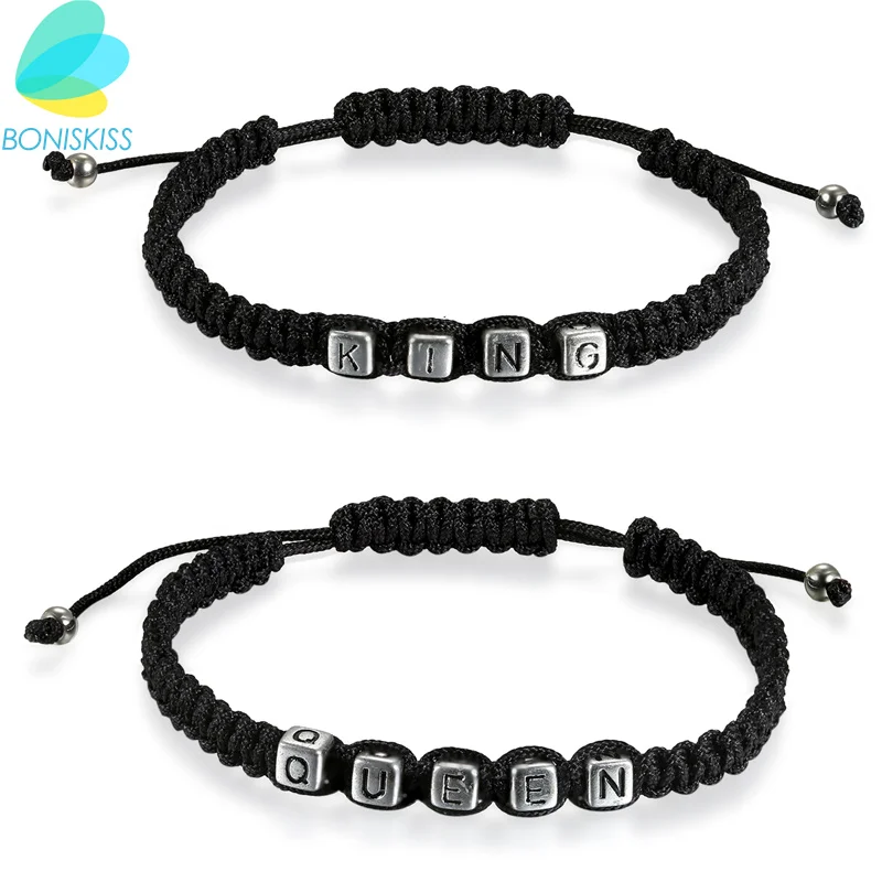 Boniskiss His/Hers King Queen Type Fashion Handmade Wrap Rope Weave Men/Women Leather Bracelet For Couple Lovers Jewelry
Boniskiss His/Hers King Queen Type Fashion Handmade Wrap Rope Weave Men/Women Leather Bracelet For Couple Lovers Jewelry