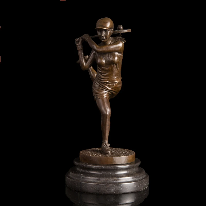 Arts Crafts Copper Wholesale & Retail Sports Girl Tennis player statue bronze figurine woman sculpture en bronze souvenir CZS-02
Arts Crafts Copper Wholesale & Retail Sports Girl Tennis player statue bronze figurine woman sculpture en bronze souvenir CZS-02