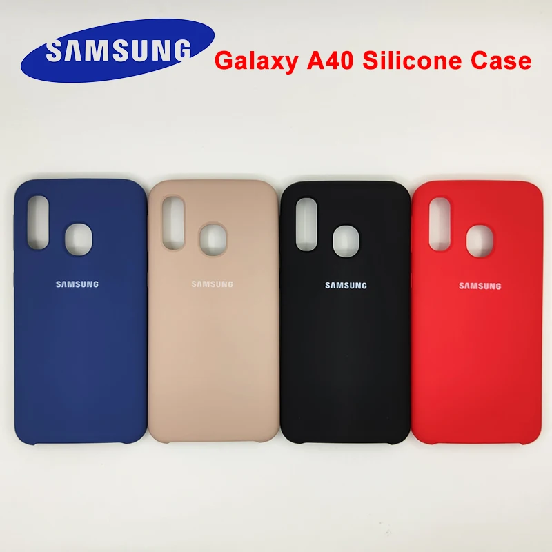 Original Samsung Galaxy A40 Case Silky Soft-Touch Liquid Silicone Case Back Protective Cover For Galaxy A 40 SM-A405F With Logo
Original Samsung Galaxy A40 Case Silky Soft-Touch Liquid Silicone Case Back Protective Cover For Galaxy A 40 SM-A405F With Logo