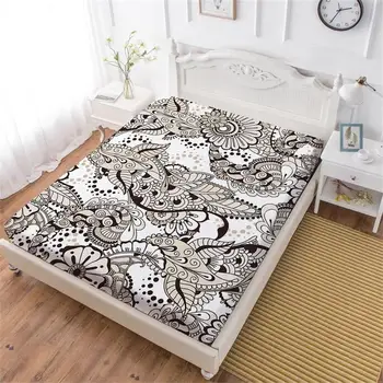 Tropical Plant Leaves Bed Sheet Boho Style Flowers Fitted Sheet Twin Full King Queen Bedclothes Deep Pocket Mattress Cover D35
Tropical Plant Leaves Bed Sheet Boho Style Flowers Fitted Sheet Twin Full King Queen Bedclothes Deep Pocket Mattress Cover D35