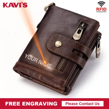 KAVIS Rfid Genuine Cow Leather Wallet Men Coin Purse Male Cuzdan PORTFOLIO MAN Portomonee Small Mini Walet Pocket Free Engraving
KAVIS Rfid Genuine Cow Leather Wallet Men Coin Purse Male Cuzdan PORTFOLIO MAN Portomonee Small Mini Walet Pocket Free Engraving