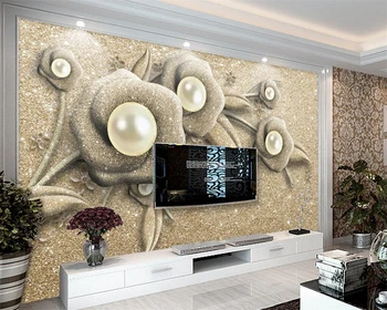 Beibehang Custom wallpaper luxury exquisite three-dimensional jewelry flowers TV background walls home decoration 3d wallpaper
Beibehang Custom wallpaper luxury exquisite three-dimensional jewelry flowers TV background walls home decoration 3d wallpaper