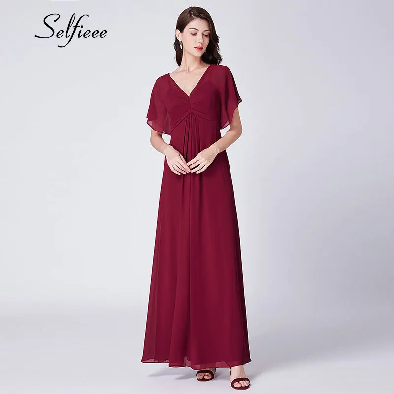 Navy Blue Chiffon Dresses Women 2018 New Elegant A Line V Neck Long Dress Burgundy Casual Ruffles Party Gowns Vestidos Festa
Navy Blue Chiffon Dresses Women 2018 New Elegant A Line V Neck Long Dress Burgundy Casual Ruffles Party Gowns Vestidos Festa