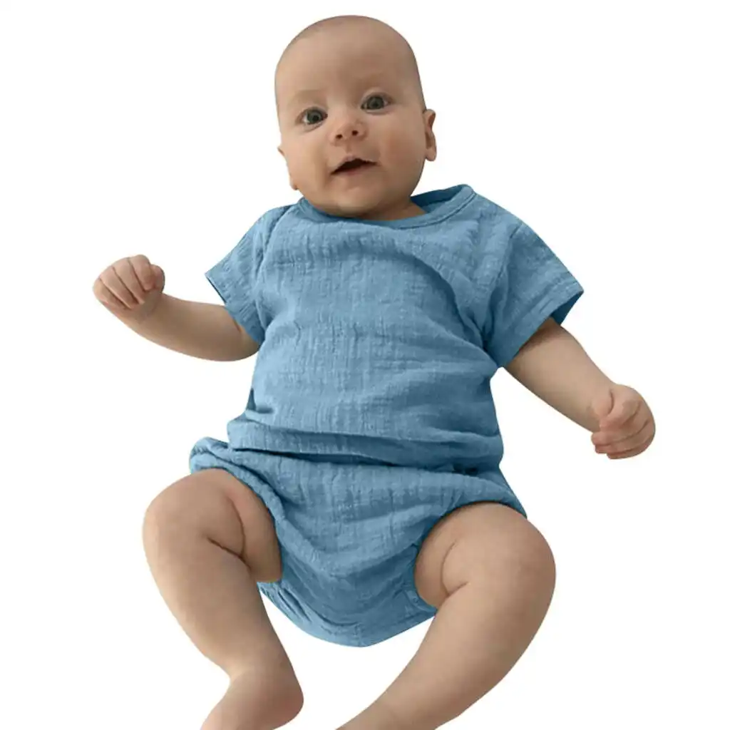and boy o-neck clothes toddler solid newborn baby boy and girl