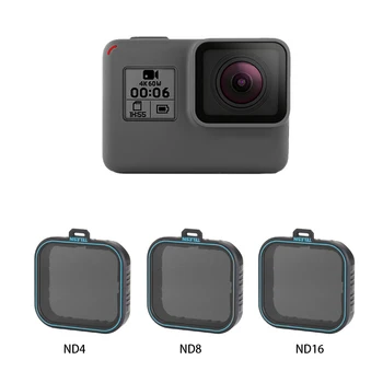 TELESIN 3 Pack ND Lens Protector Kit Set(ND4 8 16 ) Neutral Density Filter for Gopro Hero 5 Hero 6 Black Accessoreis
TELESIN 3 Pack ND Lens Protector Kit Set(ND4 8 16 ) Neutral Density Filter for Gopro Hero 5 Hero 6 Black Accessoreis