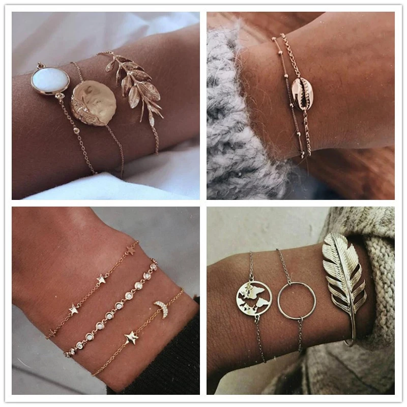 Tocona New Arrival Romantic Pink Opal Bangles Gold Color Multi-layer Leaf Letter Lover Shape Design Bracelet For Women 5808
Tocona New Arrival Romantic Pink Opal Bangles Gold Color Multi-layer Leaf Letter Lover Shape Design Bracelet For Women 5808