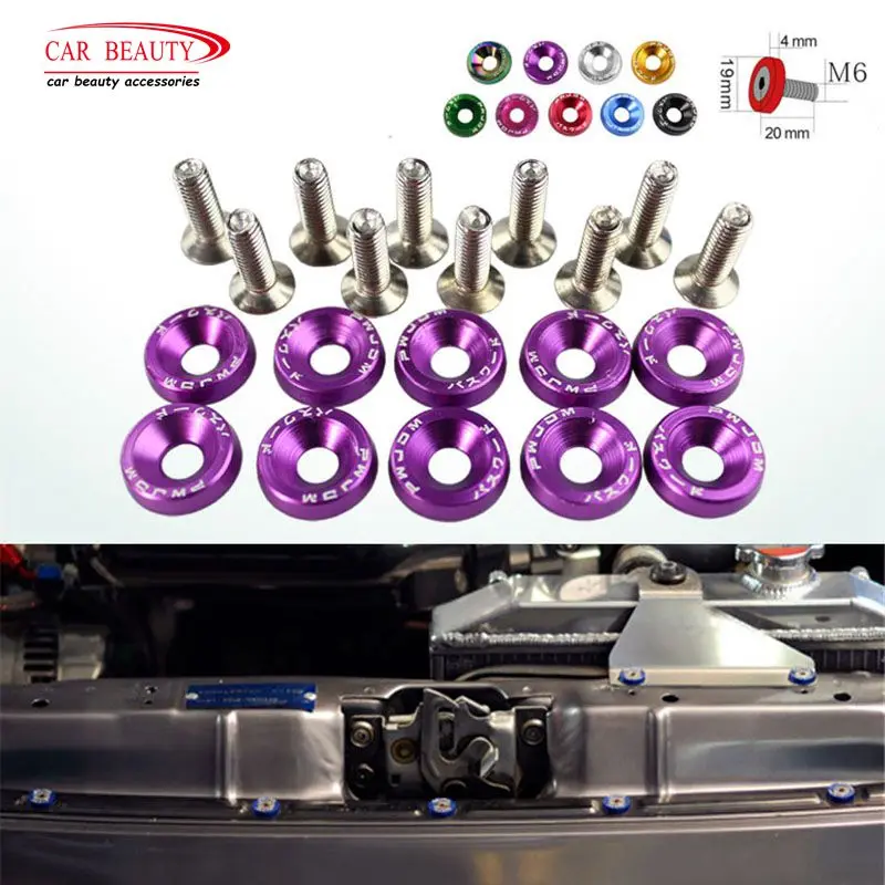 10Pcs/Set M6 Universal Modification JDM Screw Washer Stickers Password Fender Nuts & Bolts Auto Car Styling Accessories
10Pcs/Set M6 Universal Modification JDM Screw Washer Stickers Password Fender Nuts & Bolts Auto Car Styling Accessories