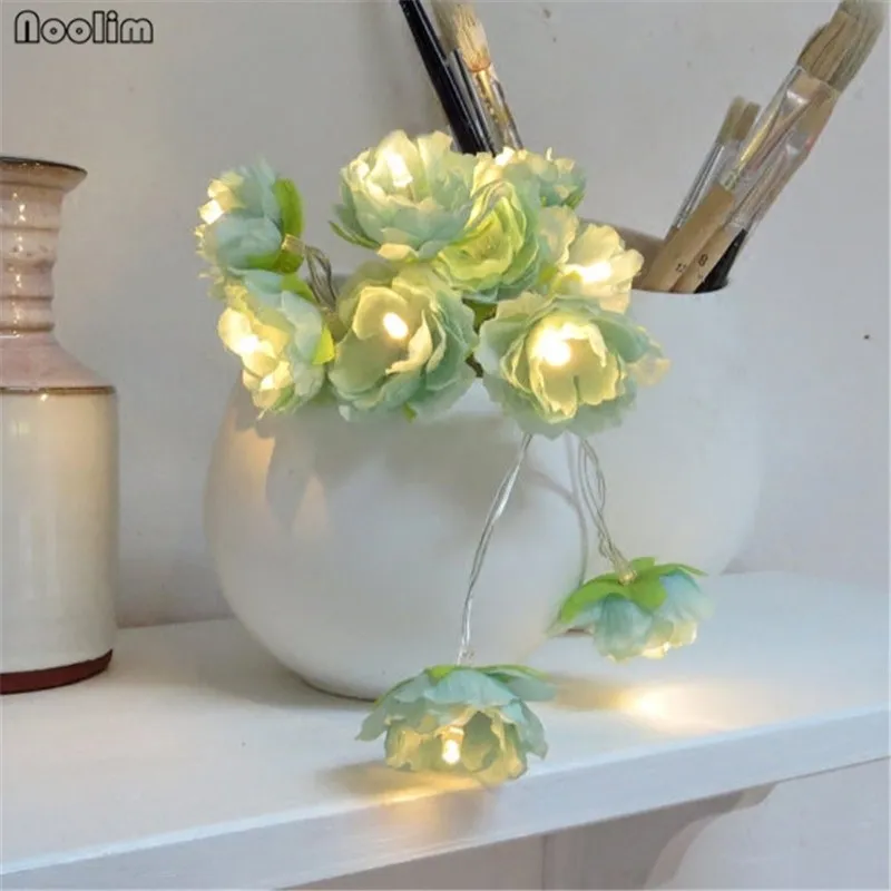 NOOLIM 2M 20 Pcs Sky Blue Roses Led String Light by 3pcs AA Battery Fairy Party Bar Light Wedding Christmas Living Room Decor
NOOLIM 2M 20 Pcs Sky Blue Roses Led String Light by 3pcs AA Battery Fairy Party Bar Light Wedding Christmas Living Room Decor
