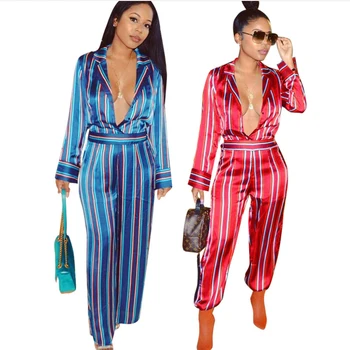 2017 Fashion Women One Piece Printed Outfits Jumpsuits Long Sleeve Deep V Neck Wide Leg Long Pants Sexy Rompers Night Club Suit
2017 Fashion Women One Piece Printed Outfits Jumpsuits Long Sleeve Deep V Neck Wide Leg Long Pants Sexy Rompers Night Club Suit