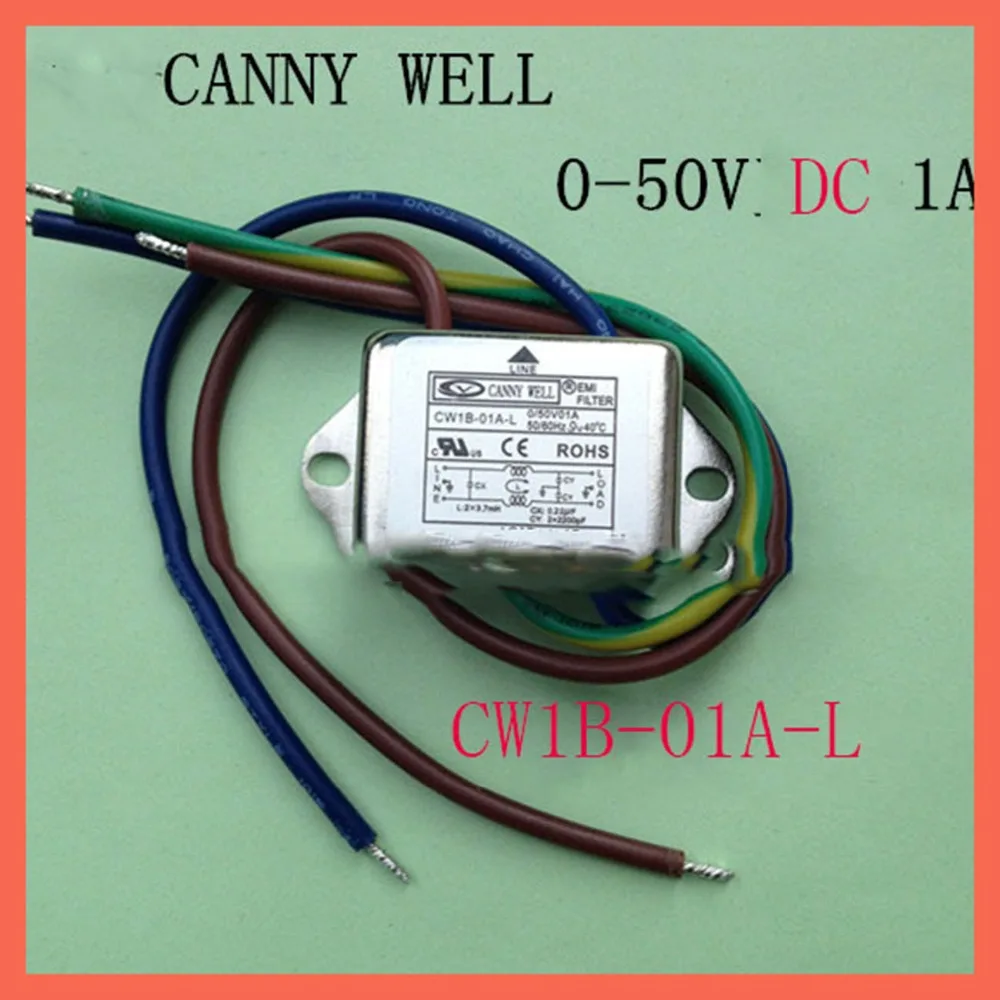 

CANNY WELL 0-50V DC 1A power supply filter CW1B-01A-L Small sideband line EMI Filter Electricity Generation Motor Accessories
