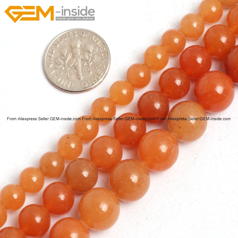 Gem-inside 6-10mm Natural Stone Beads Round Orange Aventurine Beads For Jewelry Making Beads 15'' DIY Beads Bracelets For Women
Gem-inside 6-10mm Natural Stone Beads Round Orange Aventurine Beads For Jewelry Making Beads 15'' DIY Beads Bracelets For Women