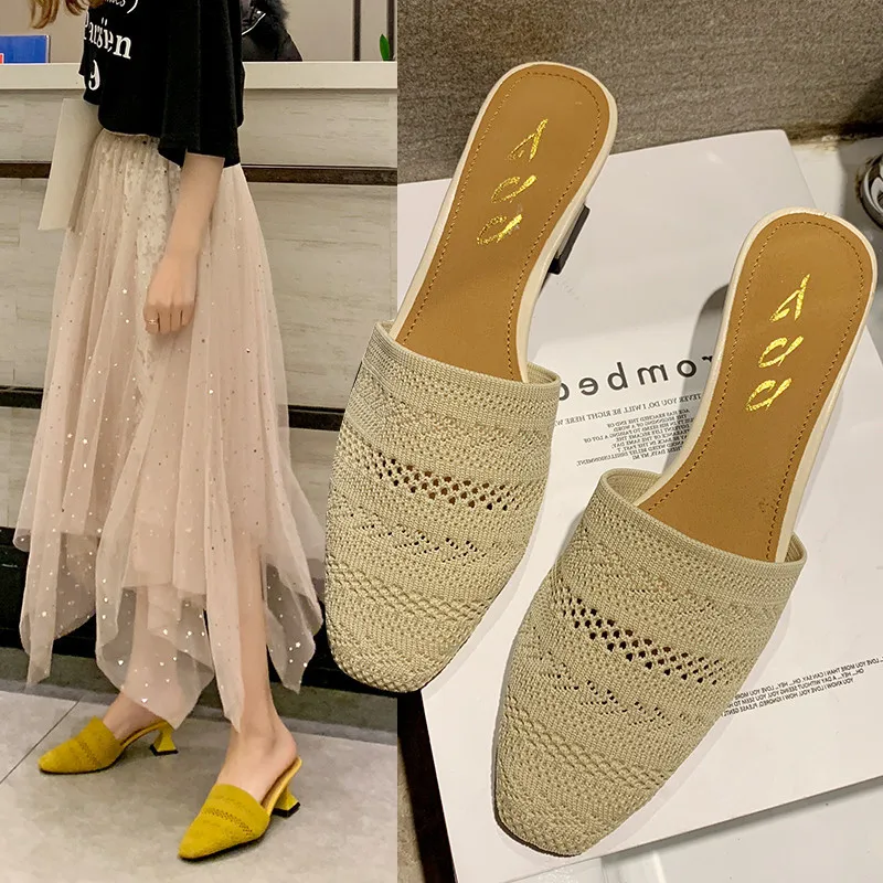 2019 Woman Solid Spring Mesh Handmade Slippers High Heels Shallow Slides Strang Style slingback Shoes Woman breathable Slippers
2019 Woman Solid Spring Mesh Handmade Slippers High Heels Shallow Slides Strang Style slingback Shoes Woman breathable Slippers