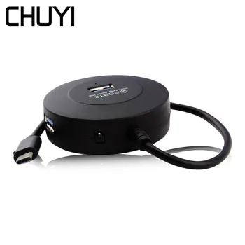 CHUYI Usb 3.0 type c hub adapter macbook pro 4 Port Mini Usb 5 Gbps High-speed Splitter For Macbook Xiaomi Laptop Accessories
CHUYI Usb 3.0 type c hub adapter macbook pro 4 Port Mini Usb 5 Gbps High-speed Splitter For Macbook Xiaomi Laptop Accessories