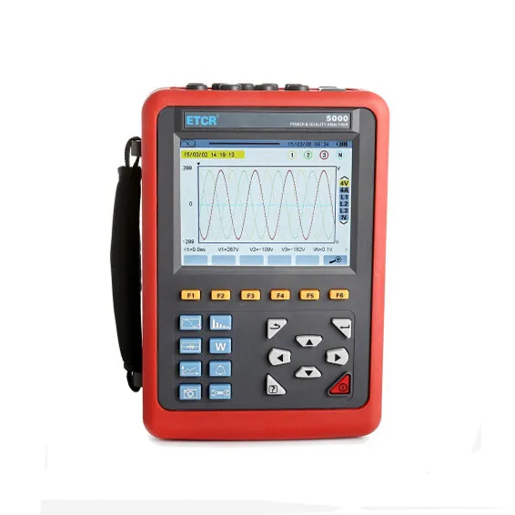 ETCR5000 Digital Power Quality and Energy Analyzer with 3 Phase Power Analyzer
ETCR5000 Digital Power Quality and Energy Analyzer with 3 Phase Power Analyzer