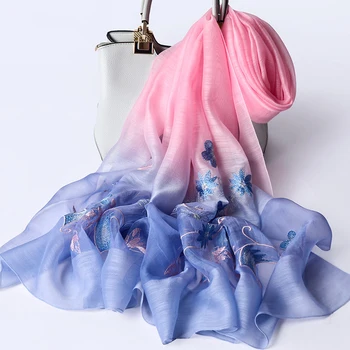 Women Silk Wool Blending Scarf 2019 Brand Shawls and Wraps for Ladies Multifunction Embroidery Chiffon Silk Scarves
Women Silk Wool Blending Scarf 2019 Brand Shawls and Wraps for Ladies Multifunction Embroidery Chiffon Silk Scarves