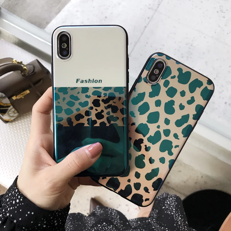YOACHEY Blue Ray Light Case for iPhone X XS Max XR Luxury Leopard Soft Silicone Phone Case for iPhone 8 7 6 S 6S Plus Cover Capa
YOACHEY Blue Ray Light Case for iPhone X XS Max XR Luxury Leopard Soft Silicone Phone Case for iPhone 8 7 6 S 6S Plus Cover Capa