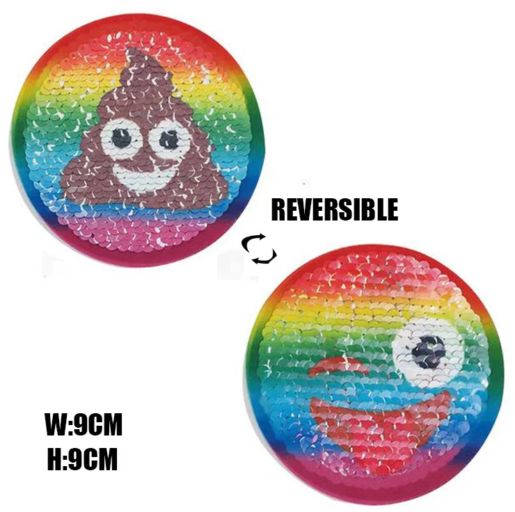 2019 NEW Sunglasses emoji Reversible Change color Sequins Patches for clothes DIY Patch Applique Bag Clothing Coat Crafts
2019 NEW Sunglasses emoji Reversible Change color Sequins Patches for clothes DIY Patch Applique Bag Clothing Coat Crafts